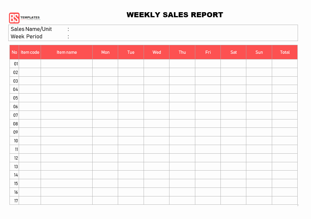 Sales Report Templates – 10 Monthly and Weekly Sales