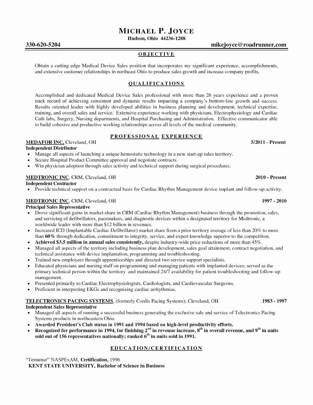 Sales Representative Resume Objective