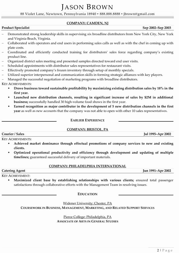 Sales Resume Examples Resume Professional Writers