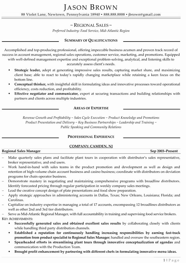 Sales Resume Examples Resume Professional Writers