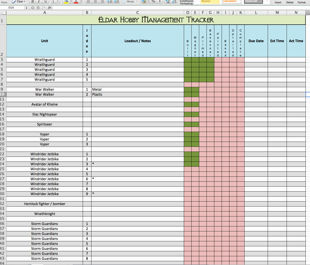 Excel Spreadsheet Templates For Tracking