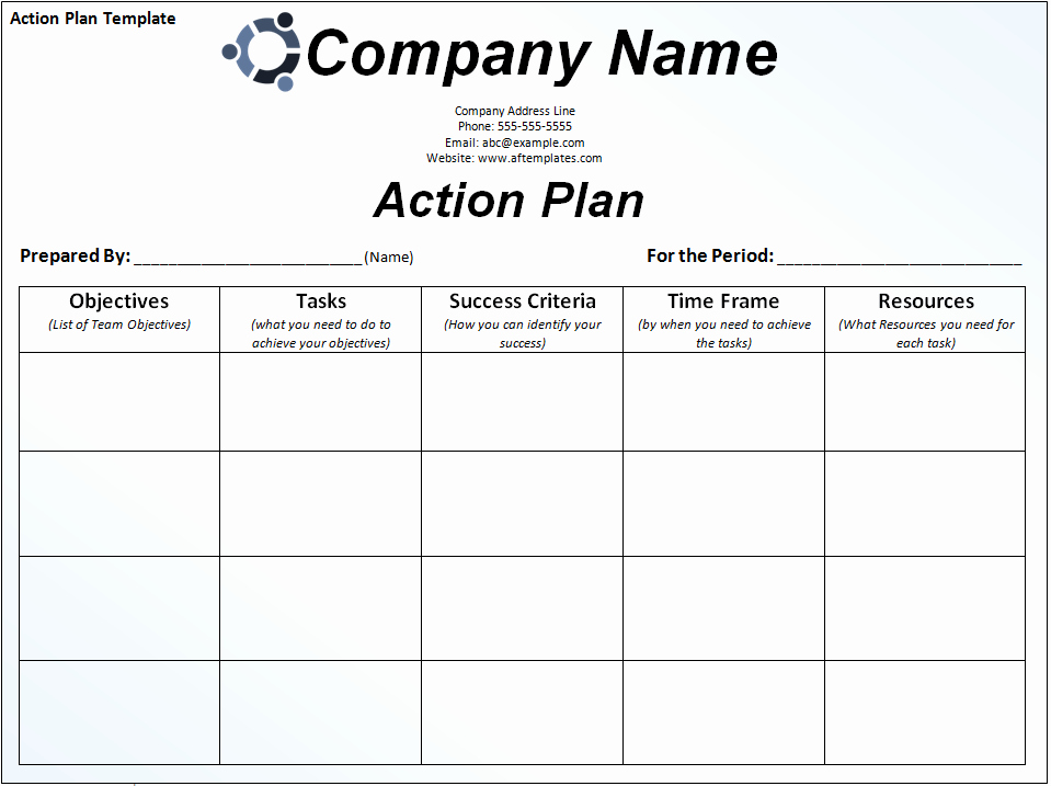 sample action plan
