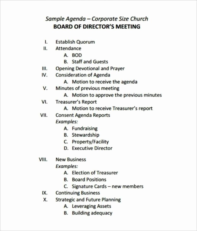 Sample Board Meeting Minutes