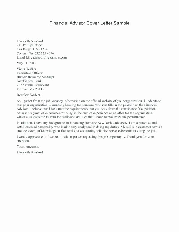 Sample Cover Letter Academic Advisor – Bezholesterol