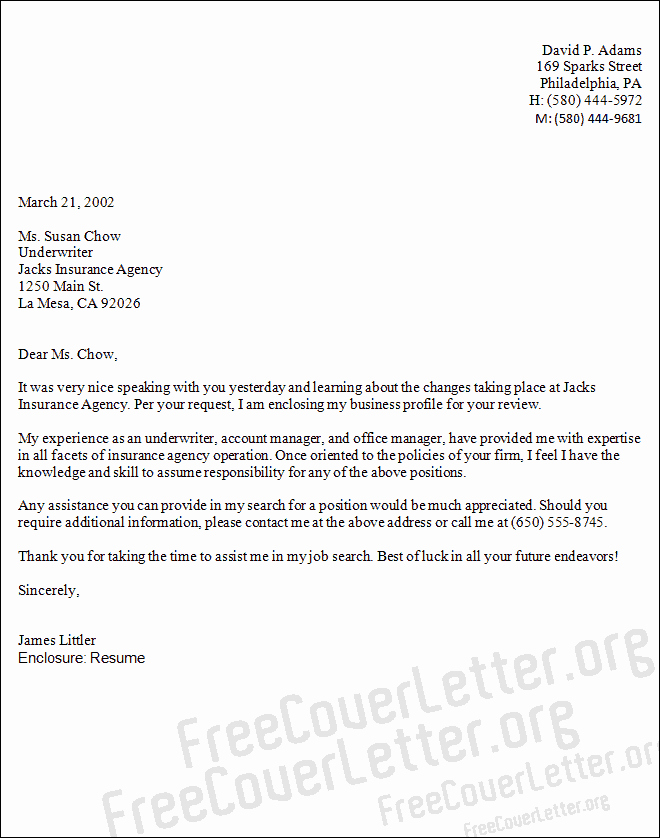 Sample Cover Letter Account Manager Cover Letter Sample