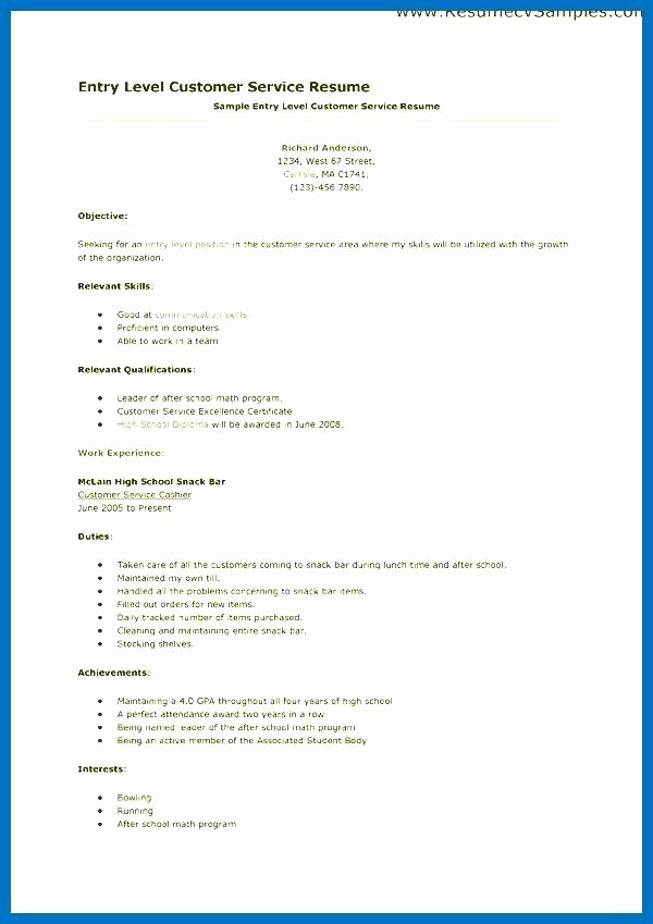 Member Service Representative Resume Letter Example Template