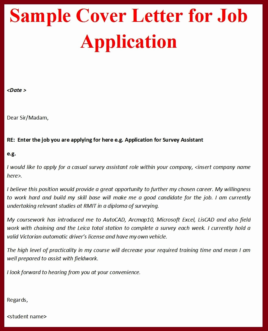 Sample Cover Letter for Job Similar to Resume – Perfect