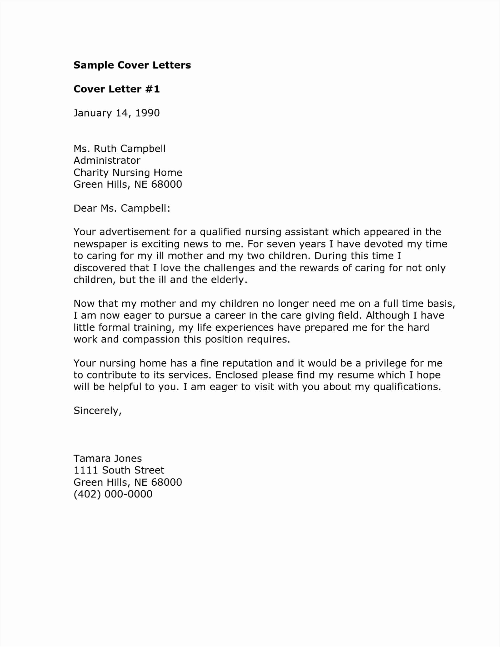 Sample Cover Letter for Lpn