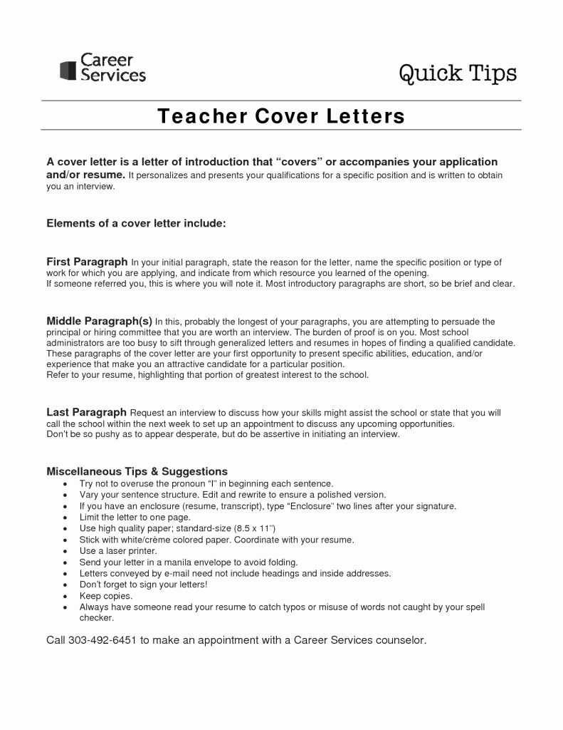 Sample Cover Letter for Teaching Job with No Experience