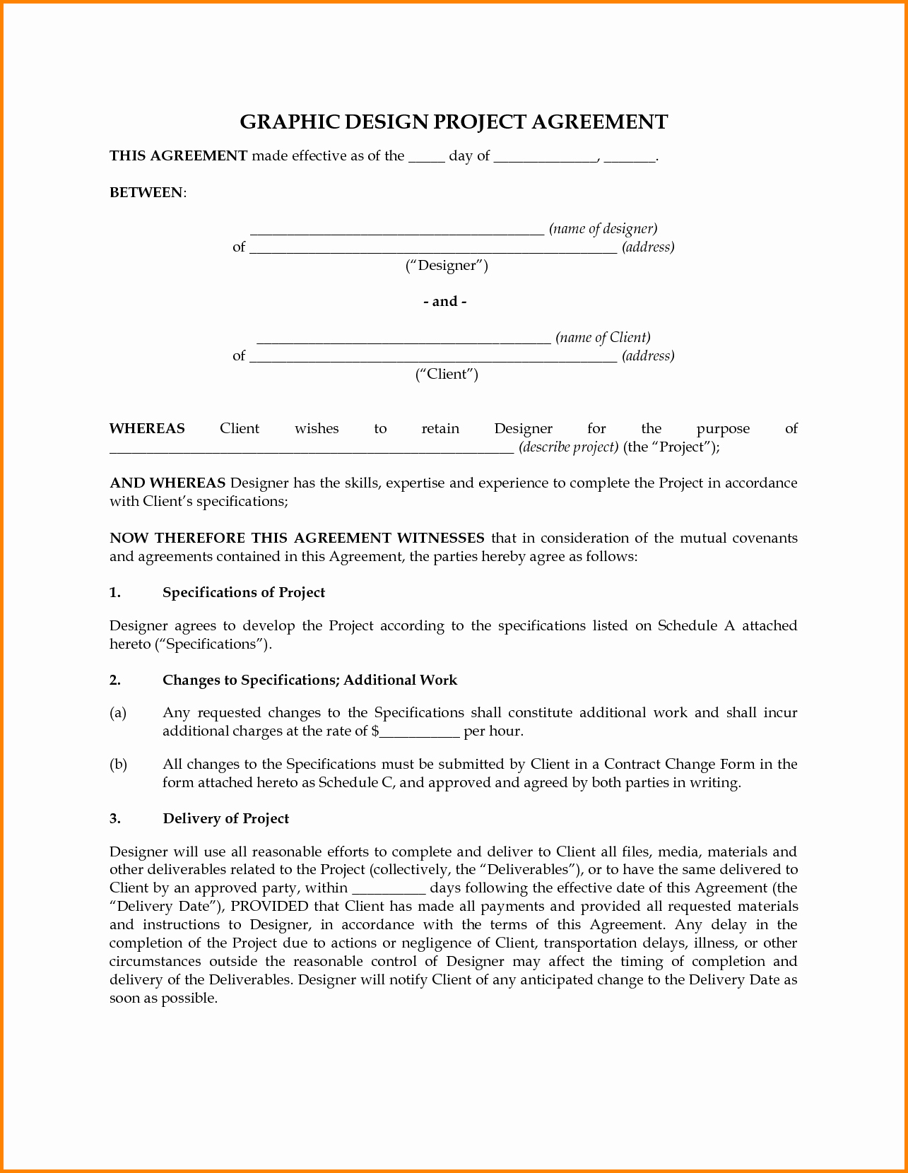 Sample Interior Design Contract Letter Agreement