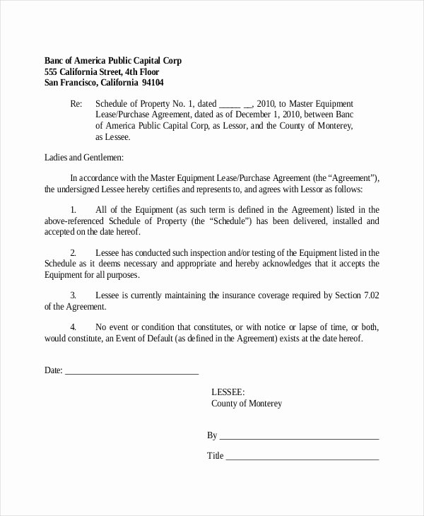 Sample Lease Purchase Agreement form 6 Free Documents