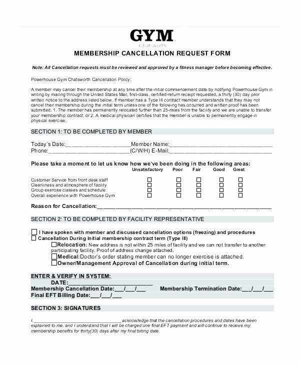 Sample Letter to Freeze My Gym Membership