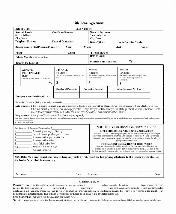 Sample Loan Agreement form 9 Free Documents In Pdf