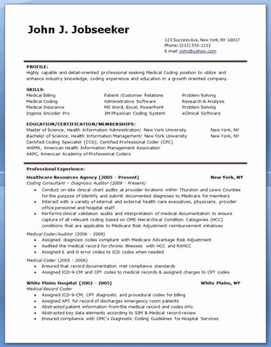 Sample Medical Billing Manager Resume