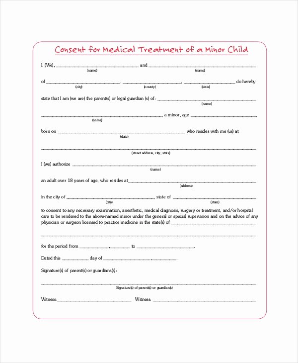 Sample Medical Consent forms 8 Free Documents In Pdf Doc