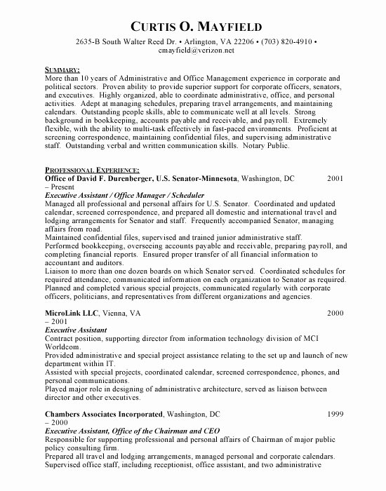 Sample Objective Resume for Administrative assistant
