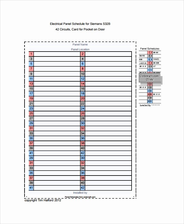 Sample Panel Schedule Templates 6 Free Documents