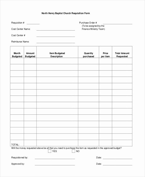 Sample Purchase Requisition forms 8 Free Documents In