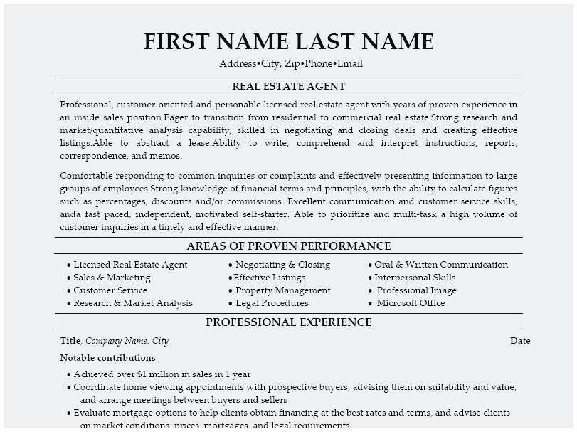 Sample Real Estate Resume No Experience Popular 50 Best