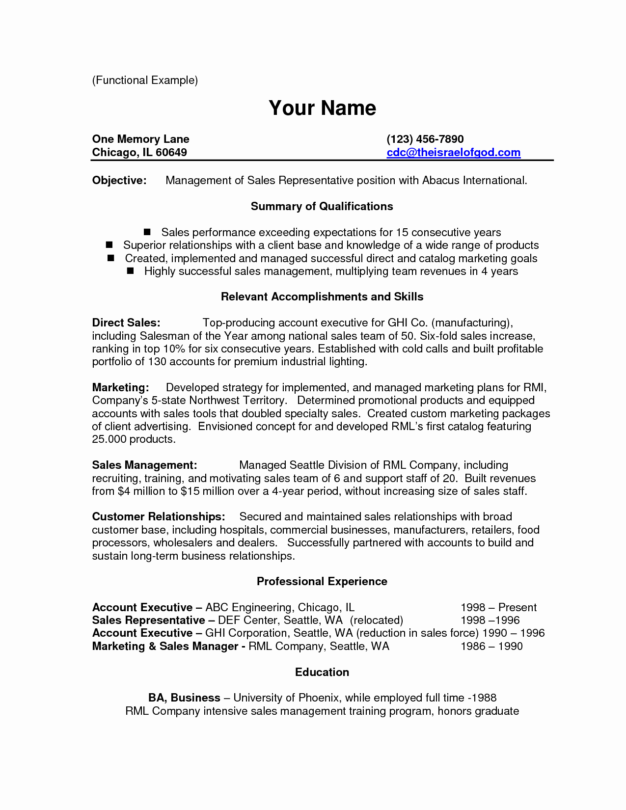 Sample Application Letter For Account Executive Position