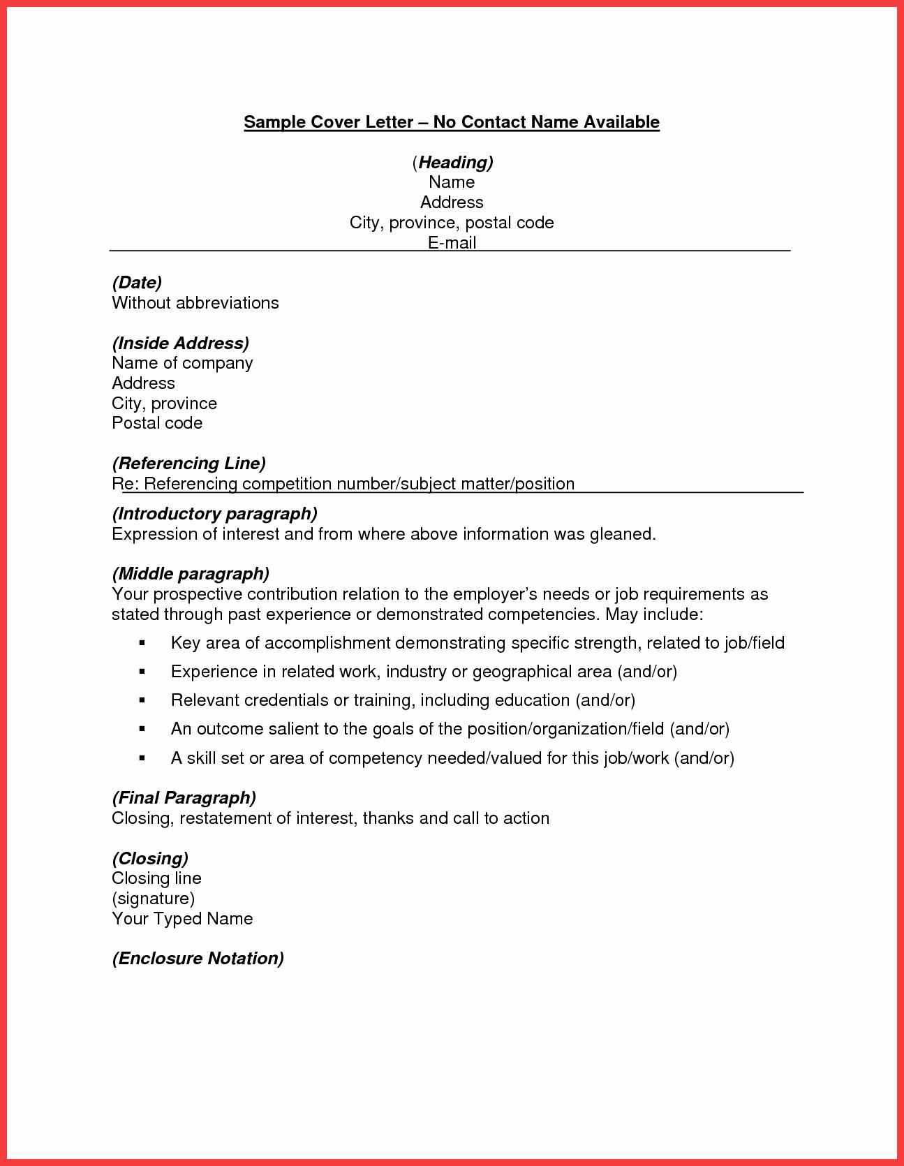 Sample Resume for Job Fair