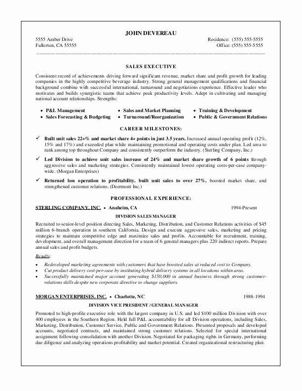 Sample Resume Objectives for Management