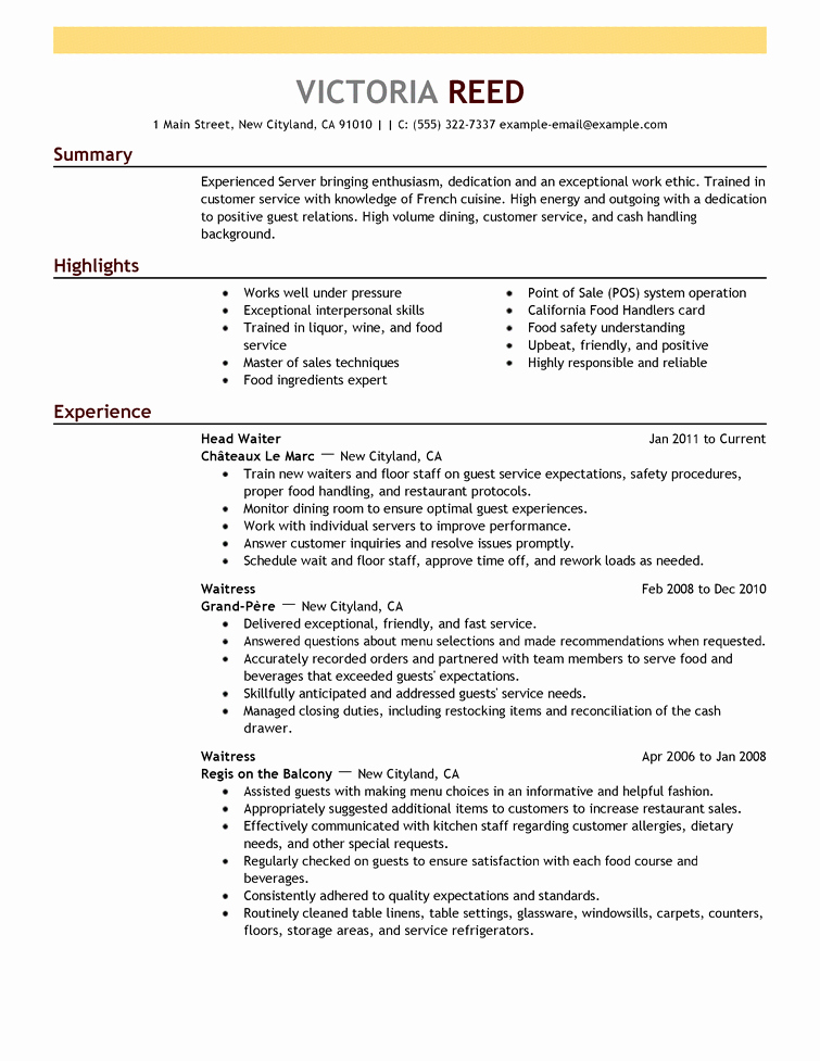 Sample Resume Resume Cv