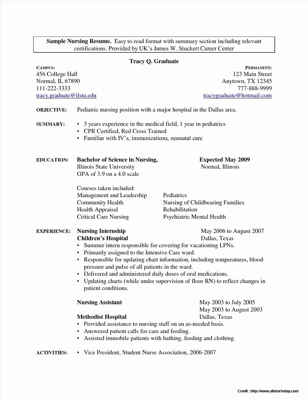 Sample Resumes for Medical assistant Students Resume