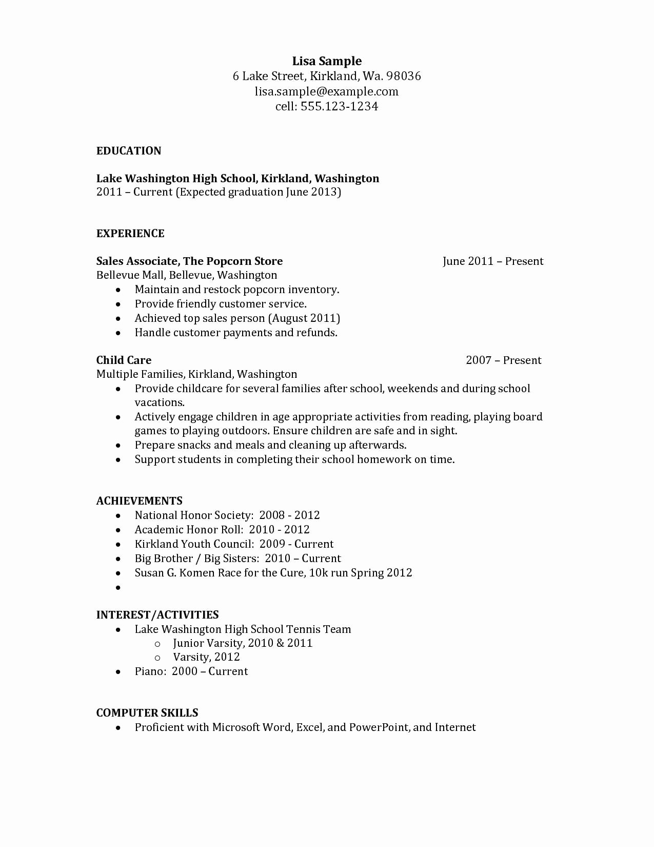 Sample Script for Video Resume Awesome National Honor