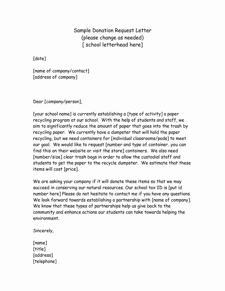 Sample Simple Request Letter Business Letter Template