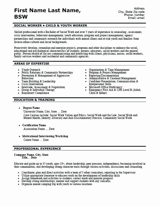 Sample Work Resume social Work Resume social Worker Resume
