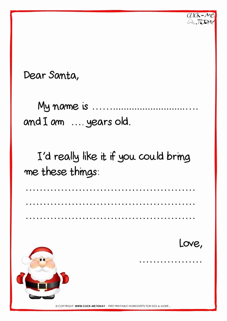 Santa Claus Letter Templates Invitation Template