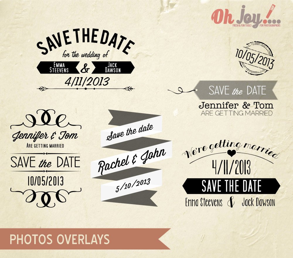 Save the Date Cards Templates for Weddings