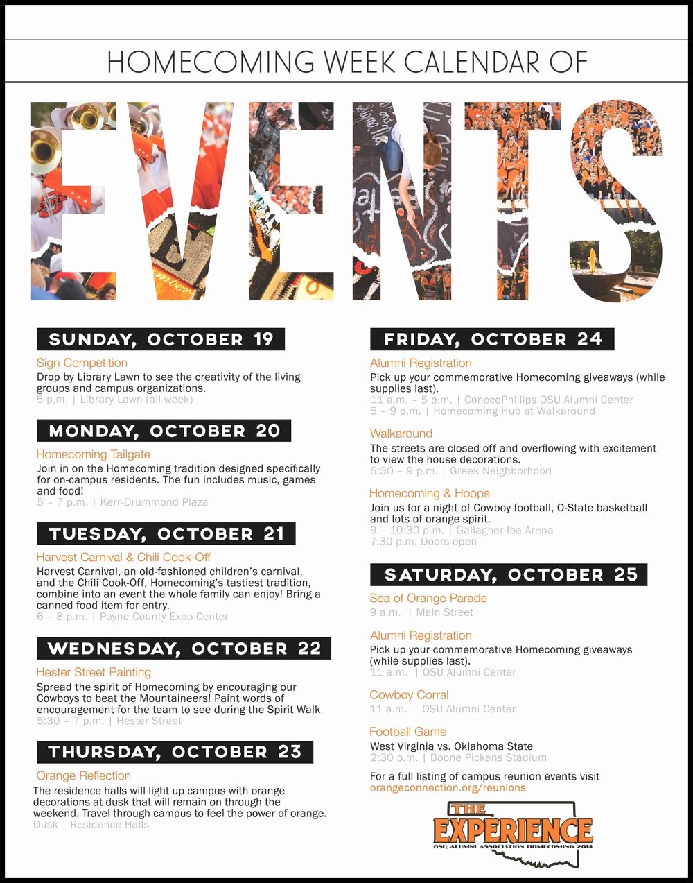 Schedule Of events Flyer Google Search