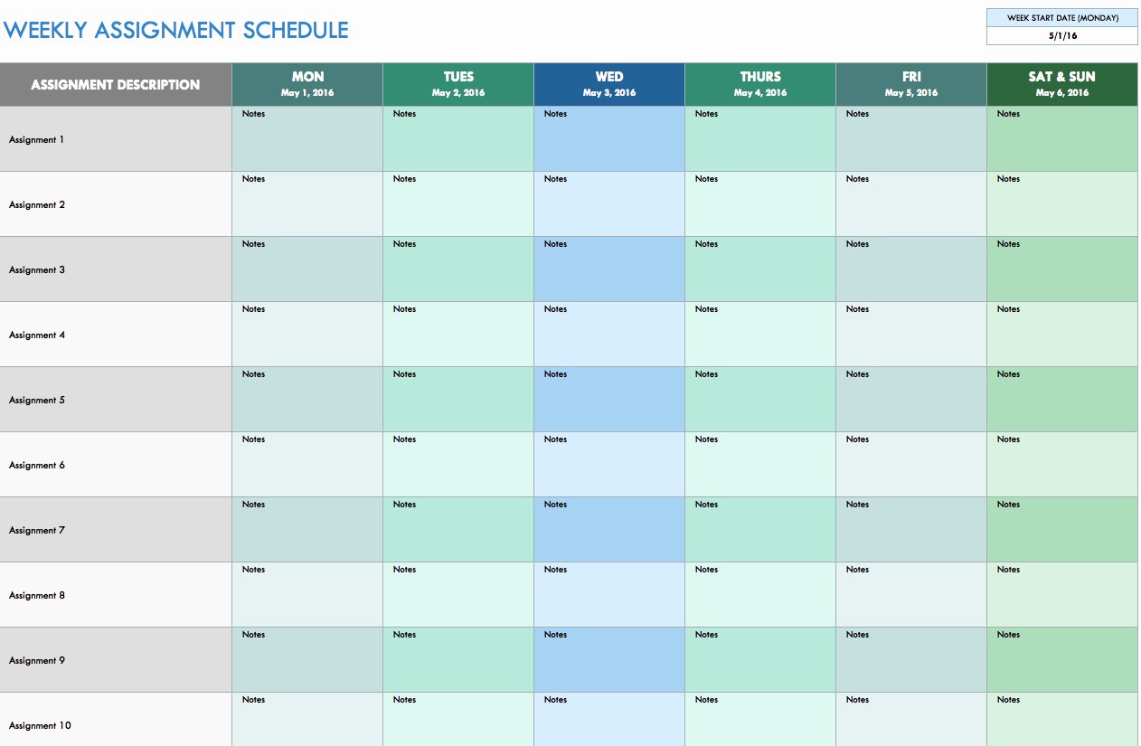 Schedule Spreadsheet Template Schedule Spreadsheet