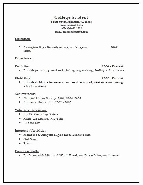 scholarship resume templates