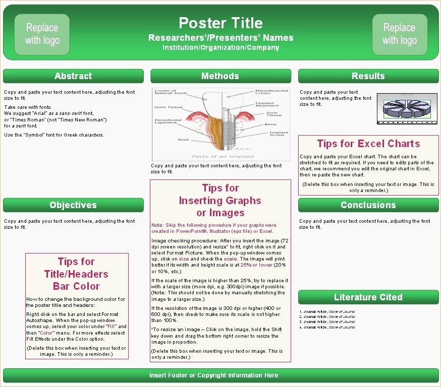 scientific poster presentation template free