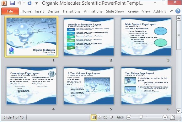 scientific presentation powerpoint example