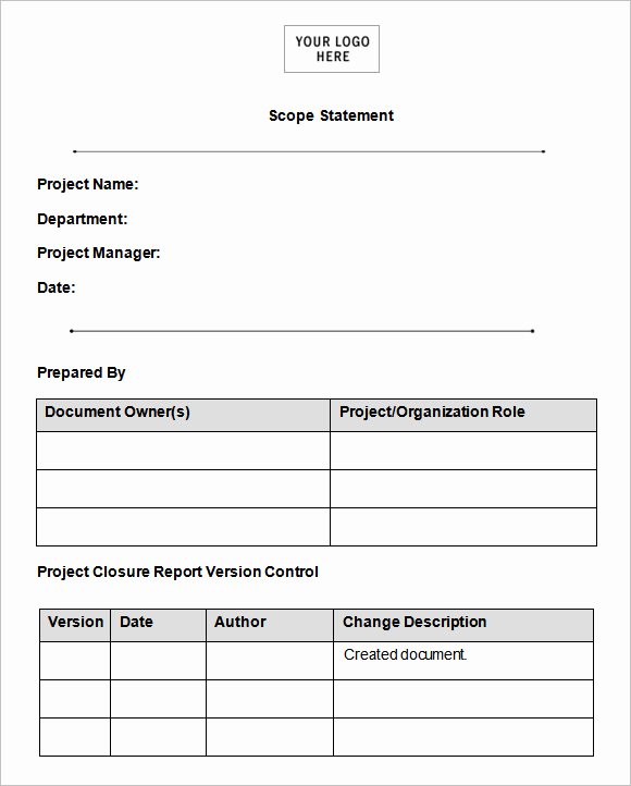 Scope Of Work Template 36 Free Word Pdf Documents