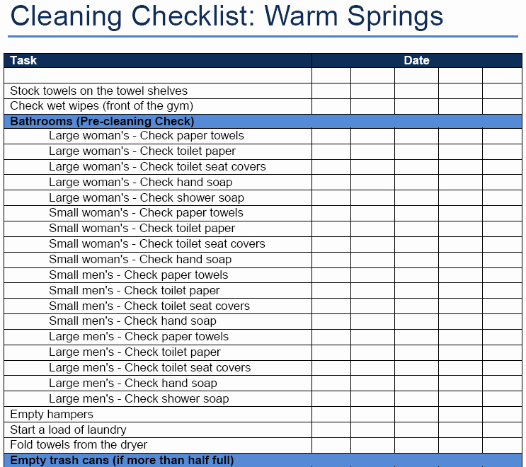 Search Results for “restaurant Cleaning Checklist