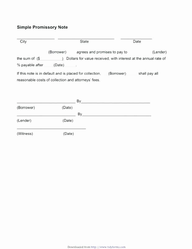 Secured Promissory Note Template Lovely Sample Templates