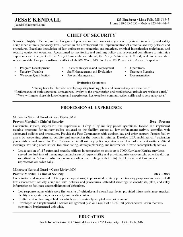 Security Ficer Resume Sample Objective Resume Ideas
