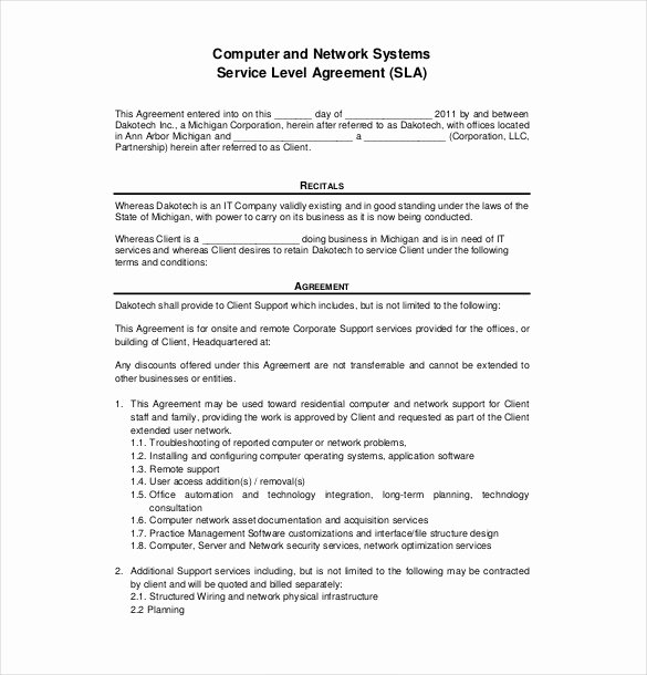 Service Agreement Template – 10 Free Word Pdf Document