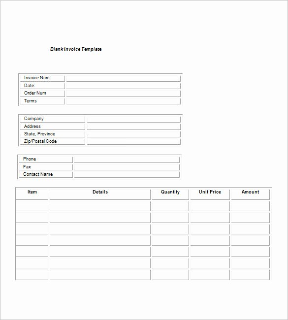 Service Invoice Templates – 11 Free Word Excel Pdf