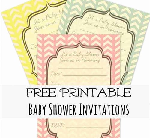 Shower Invitation Cards 35 Sets Of Printable Templates to