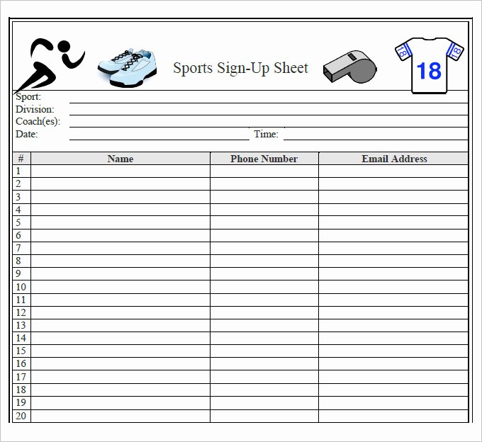 Sign Up Sheets 58 Free Word Excel Pdf Documents