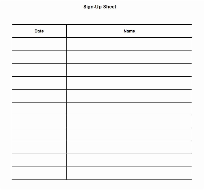 Sign Up Sheets 58 Free Word Excel Pdf Documents