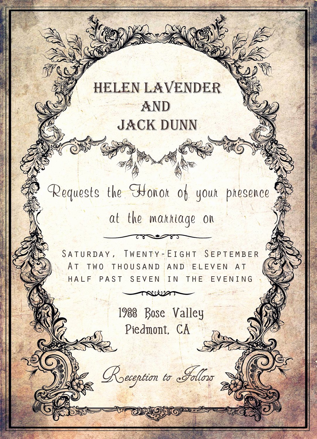 Silver Wedding Invitations