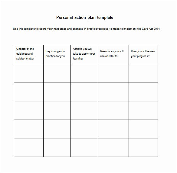 Simple Action Plan Template 16 Free Sample Example
