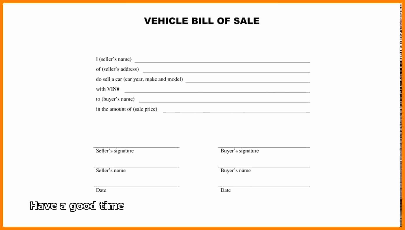 Simple Bill Of Sale form Printable Template Free Sample